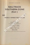 Book cover of Weekly Operating Notice containing Temporary Speed Restrictions, Engineering Arrangements, Signalling & Permanent Way Alterations, General Instructions and Notices, 25 April to 1 May 1998 by Railtrack Southern (East)